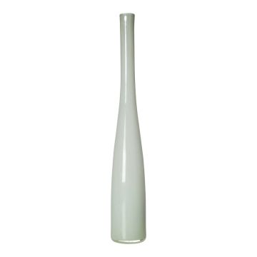 Smal glasflaskvas NASTASYA, vit, 60cm, Ø10cm