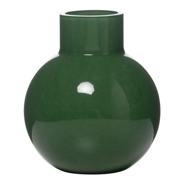Blomvas i glas KIDIKO, mörkgrön, 14cm, Ø13cm Blomvas i glas KIDIKO, mörkgrön, 14cm, Ø13cm