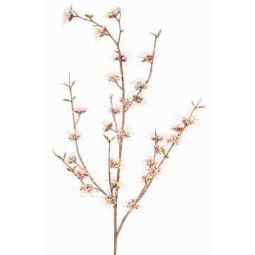 Konstgjord trollhasselgren XYLA, blommor, krämröd, 120cm, Ø5cm