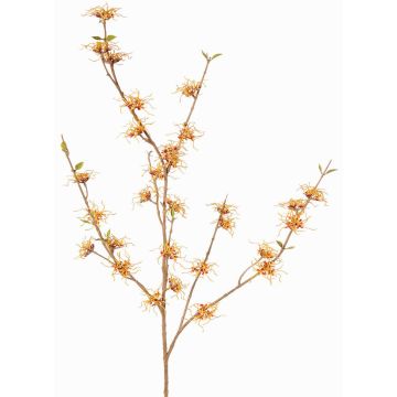 Konstgjord trollhasselgren XYLA, blommor, orange-gul, 120cm, Ø5cm Konstgjord trollhasselgren XYLA, blommor, orange-gul, 120cm, Ø5cm