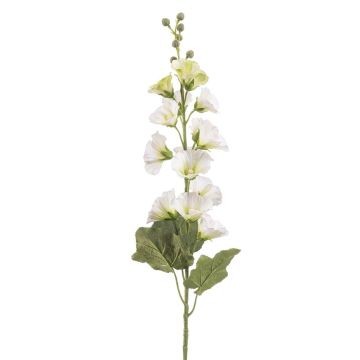 Konstgjord blomma stockros WHYNRA, vit-grön, 105cm Konstgjord blomma stockros WHYNRA, vit-grön, 105cm