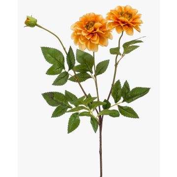 Dekorationsblomma, dahlia NAXOS med blommor, orange-gul, 70cm, Ø10-11cm Dekorationsblomma, dahlia NAXOS med blommor, orange-gul, 70cm, Ø10-11cm