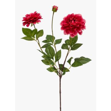 Dekorationsblomma, dahlia NAXOS med blommor, cerise, 70cm, Ø10-11cm Dekorationsblomma, dahlia NAXOS med blommor, cerise, 70cm, Ø10-11cm
