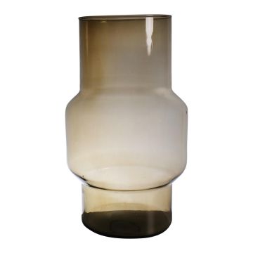 Blomvas FORTUNATO i glas, återvunnet, orange-brunt-klart, 40cm, Ø24cm