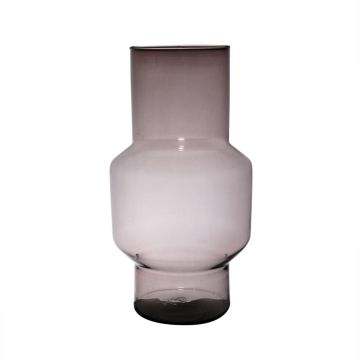 Blomvas FORTUNATO i glas, återvunnet, violett-klar, 35cm, Ø19cm