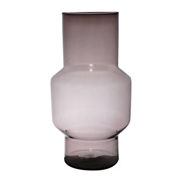 Blomvas FORTUNATO i glas, återvunnet, violett-klar, 40cm, Ø24cm