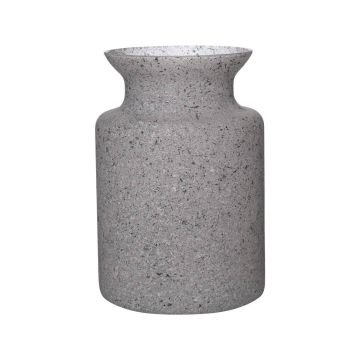 Ljuslykta HANNA EARTH, granitgrå, 20cm, Ø14cm