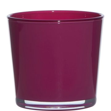 Glasöverkruka ALENA, magenta, 11cm, Ø11,5cm Glasöverkruka ALENA, magenta, 11cm, Ø11,5cm