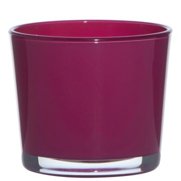 Glaskruka ALENA, magenta, 12,5cm, Ø14,5cm