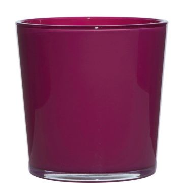 Glasöverkruka ALENA, magenta, 19cm, Ø19cm Glasöverkruka ALENA, magenta, 19cm, Ø19cm