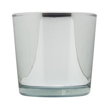 Glasöverkruka ALENA SHINY, glänsande silver, 11cm, Ø11,5cm Glasöverkruka ALENA SHINY, glänsande silver, 11cm, Ø11,5cm