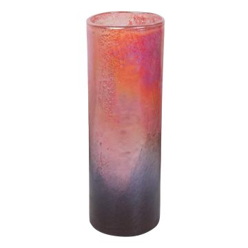 Glasvas PEPA, multipink-klar, 35cm, Ø12cm Glasvas PEPA, multipink-klar, 35cm, Ø12cm