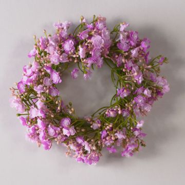 Gipskruid konstblomma krans LITAGO, rosa-violett, Ø20cm Gipskruid konstblomma krans LITAGO, rosa-violett, Ø20cm