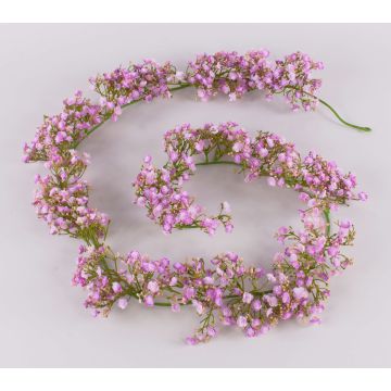 Girland av konstgjord gipskruid LITAGO, rosa-violett, 180cm Girland av konstgjord gipskruid LITAGO, rosa-violett, 180cm