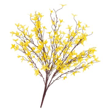 Konstgjord forsythia-buske LOVIS med blommor, gul, 60cm