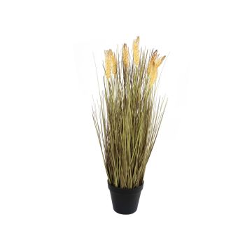 Konstvete GERTRUD med ax, i dekorativ kruka, grön-gul, 60cm