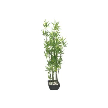 Konstgjord svart bambu YUKIKO, konstgjorda stammar, i dekorativ skål, 120cm Konstgjord svart bambu YUKIKO, konstgjorda stammar, i dekorativ skål, 120cm