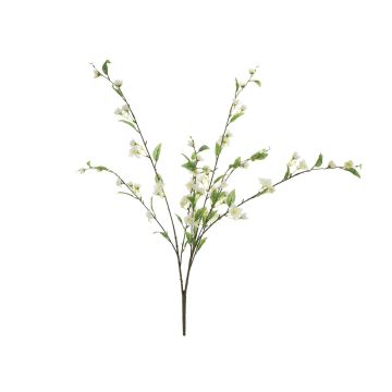 Plastgren med körsbärsblommor DEBBIE med blommor, krämvit, 90cm