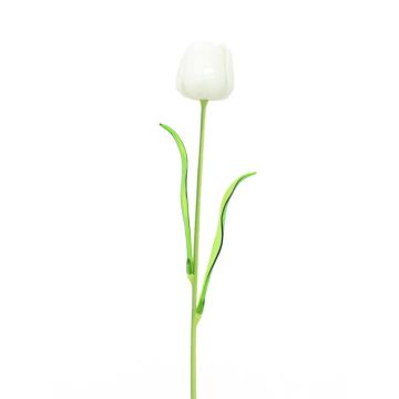 Tulpan ISHITA i glaslook av plast, 12 st, vit, 60cm