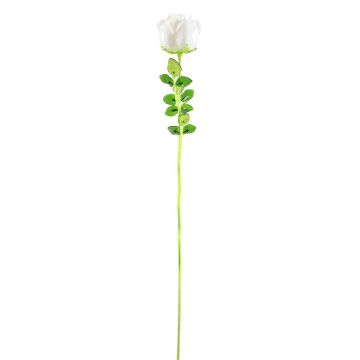 Plastros EVARISTO i glaslook, 12 st, vit, 80cm