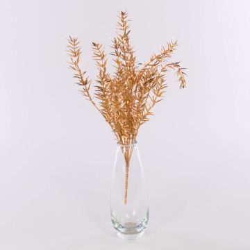 Konstgjord musbjörn DANISILE på stickpinne, guld, 40cm