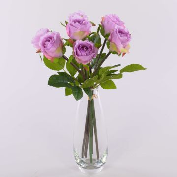 Konstgjord blomsterbukett med rosor MURINET, lila, 35cm Konstgjord blomsterbukett med rosor MURINET, lila, 35cm
