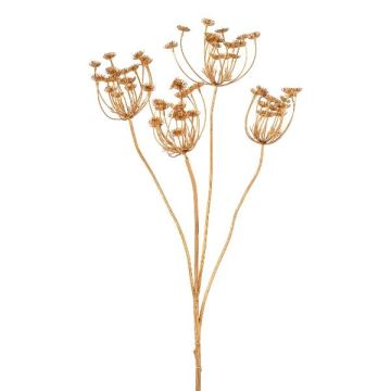 Dekorativ kvist dill FRISKO med blommor, koppar, 65cm