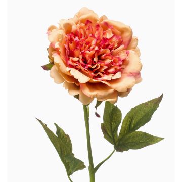 Konstgjord pion GAVRON, orange, 55cm