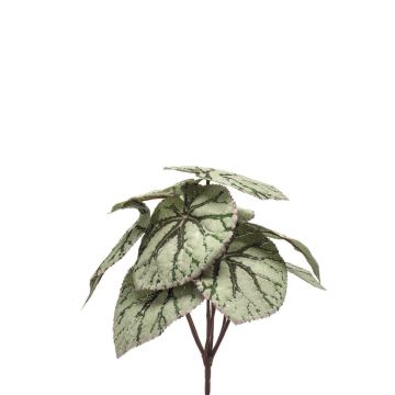 Konstväxt bladbegonia BLAROM på stödpinne, crossdoor, grågrön, 25cm Konstväxt bladbegonia BLAROM på stödpinne, crossdoor, grågrön, 25cm