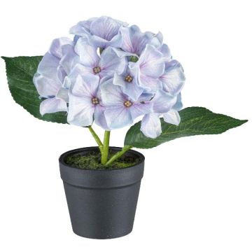 Dekorativ hortensia LENDYN i dekorativ kruka, ljusvioletta, 20cm Dekorativ hortensia LENDYN i dekorativ kruka, ljusvioletta, 20cm