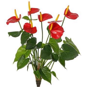 Konstgjord anthurium NAKITA på stativ, röd, 50cm Konstgjord anthurium NAKITA på stativ, röd, 50cm