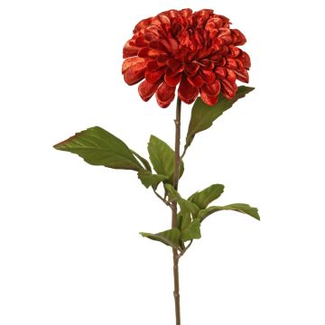 Sammetdahlia TINFAS, mörkorangea, 60cm, Ø13cm Sammetdahlia TINFAS, mörkorangea, 60cm, Ø13cm