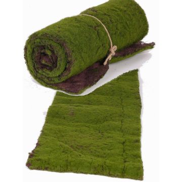 Mossmatta av fleece CUNO, grön-brun, 97x29cm Mossmatta av fleece CUNO, grön-brun, 97x29cm
