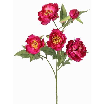Konstgjord gren med pion LARDUAN, Eco Collection, cerise, 60cm, Ø7cm Konstgjord gren med pion LARDUAN, Eco Collection, cerise, 60cm, Ø7cm
