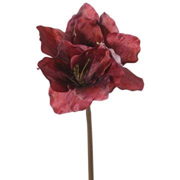 Konstgjord amaryllis SARDUAN, vinröd, 65cm, Ø10cm Konstgjord amaryllis SARDUAN, vinröd, 65cm, Ø10cm