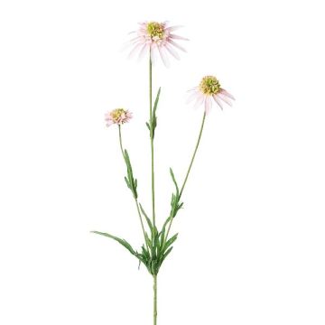 Dekorativ kvist av solhatt KAELY, ljusrosa, 65cm Dekorativ kvist av solhatt KAELY, ljusrosa, 65cm