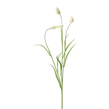 Konstgjord kvist klöver FEVOR med blommor, krämfärgad, 70cm