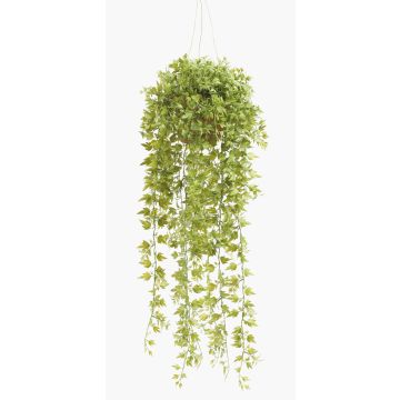 Konstgjord murgröna i hängkruka JOHANNA, dekorativ kruka, grön, 50cm