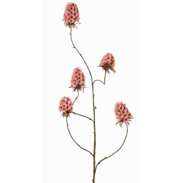 Konstgjord gren av skäggnejlika MARDUEN, mauve, 115cm, Ø5cm
