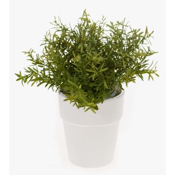 Konstgjord ört, rosmarin JOSHUA i keramikkruka, grön, 23cm, Ø17cm