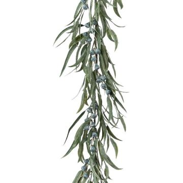 Konstgjord eukalyptusgirland GROFIN, frukter, grågrön, 190cm Konstgjord eukalyptusgirland GROFIN, frukter, grågrön, 190cm