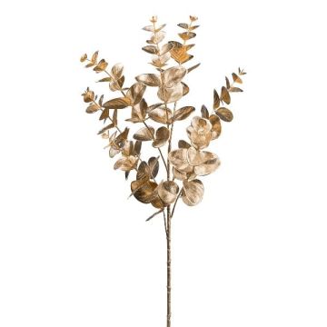 Konstgjord eukalyptusgren SLOFER, metalliskt guld, 65cm
