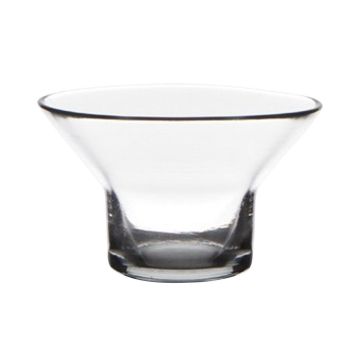 Maxi-te-ljushållare SARINYA i glas, klar, 6cm, Ø10cm