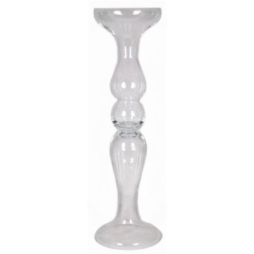 Dekorativ glasvas RACHEL på fot, klar, 80,5cm, Ø22cm