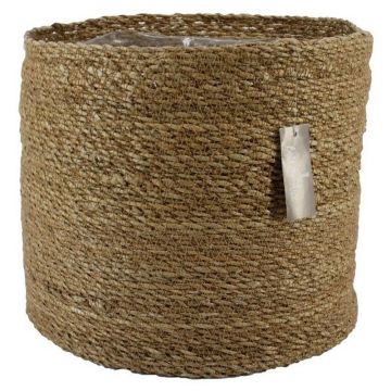 Blomkorg AMPARO, sjögräs, beige, 30cm, Ø32cm Blomkorg AMPARO, sjögräs, beige, 30cm, Ø32cm