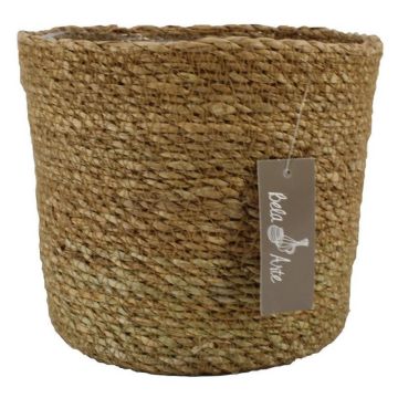Blomkorg AMPARO, sjögräs, beige, 19cm, Ø21cm Blomkorg AMPARO, sjögräs, beige, 19cm, Ø21cm