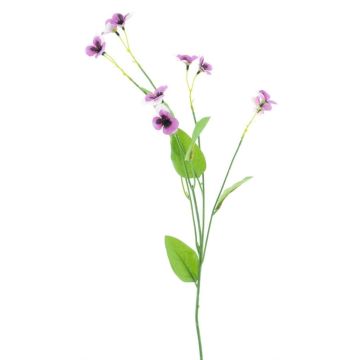 Textilgren med penséer YENIA, violett, 60cm Textilgren med penséer YENIA, violett, 60cm