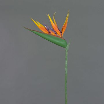 Konstgjord papegojblomma ALLISSA, orange-violett, 90cm, 17x24cm