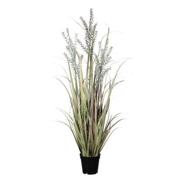 Konstgräs sand-ridgräs LERVA med risper, grön-rosa, 100cm