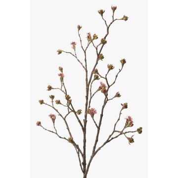Konstgjord lönngren LIUVA med blommor, vinröd-grön, 110cm Konstgjord lönngren LIUVA med blommor, vinröd-grön, 110cm